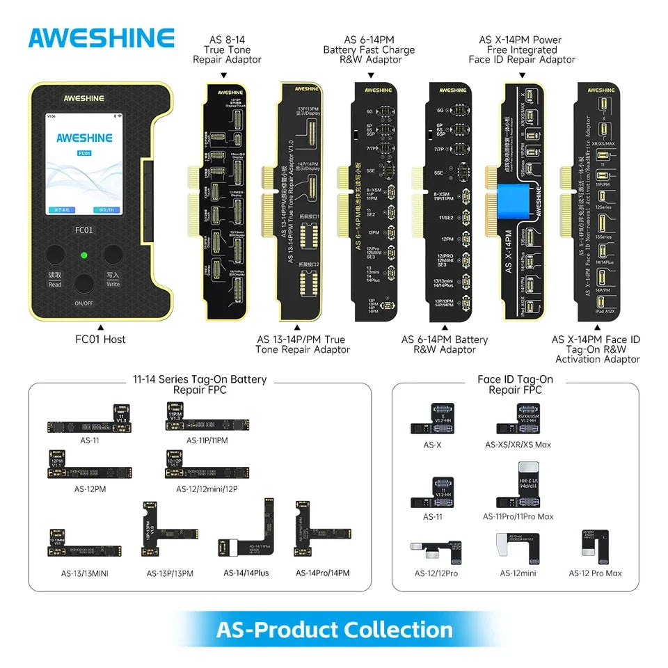 PHONEFIX FC01 Outil de réparation de câble FPC Face ID pour iPhone, utilisé pour résoudre les problèmes de Face ID et remplacer le connecteur Face ID.