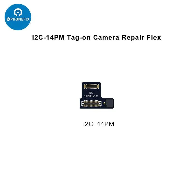 iPhone 11-15 Pro Max i2C Rear Camera Tag-on Repair Flex Cable for Face ID repair by PHONEFIX, showing the flexible cable component.