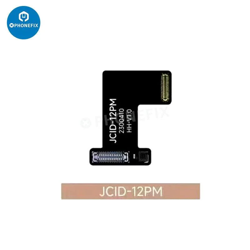 JCID wide angle camera tag-on repair FPC for iPhone 12-17 Pro Max, face ID repair tool, compatible with iPhone models.