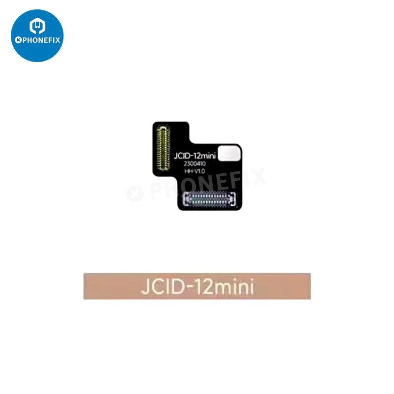 JCID wide-angle camera tag-on FPC repair tool for iPhone 12 to 17 Pro Max Face ID, compatible with PHONEFIX repair parts.