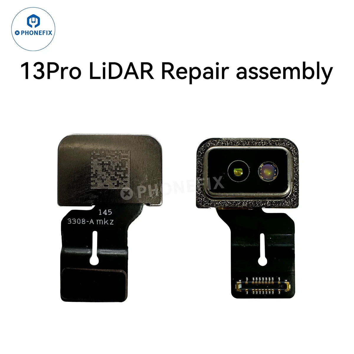 i2C Laser LiDAR repair FPC cable chip for iPhone 12-14 Pro Max, used in Face ID repair, by PHONEFIX.
