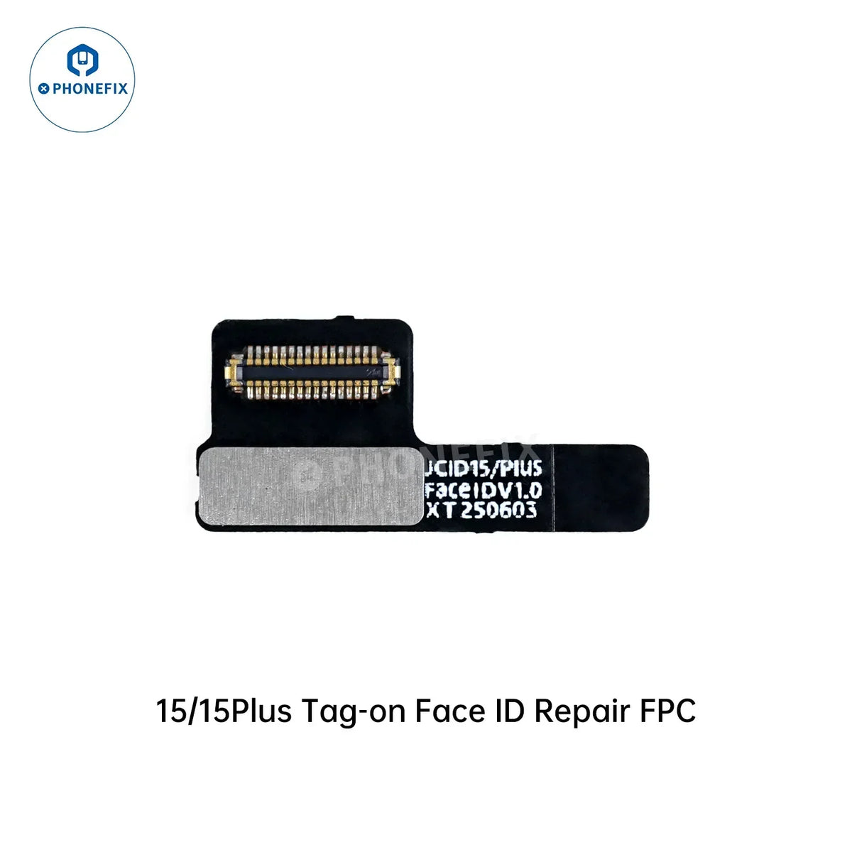 PHONEFIX Face ID repair tool for iPhone 13-16, includes tag-on FPC and activation board for Face ID repair.