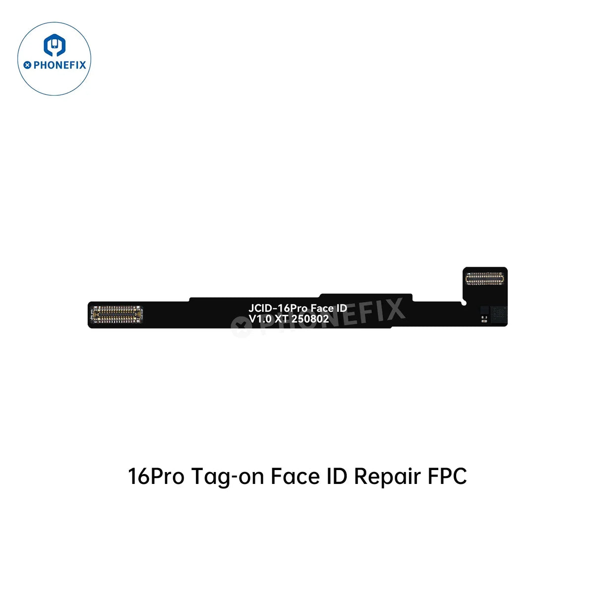 PHONEFIX Face ID repair tool for iPhone 13-16, includes tag-on FPC and activation board for Face ID repair.