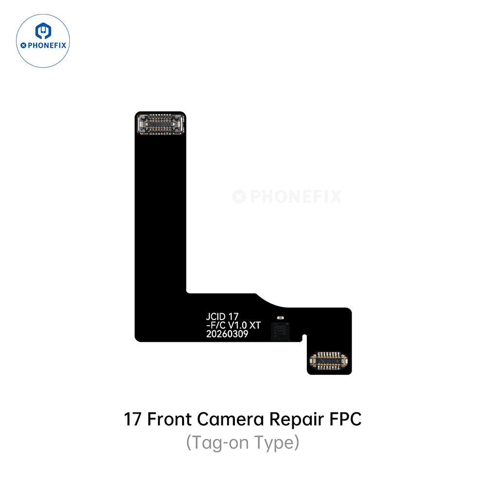 PHONEFIX JCID Tag-on Front Camera Repair Cable for iPhone 14-17 Pro Max, Face ID repair tool with connector and cable