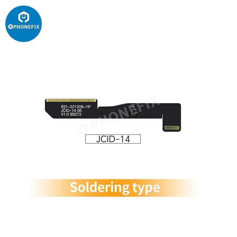 JCID rear camera FPC repair cable for iPhone XR to 14 Pro Max, compatible with Face ID repair tools by PHONEFIX.