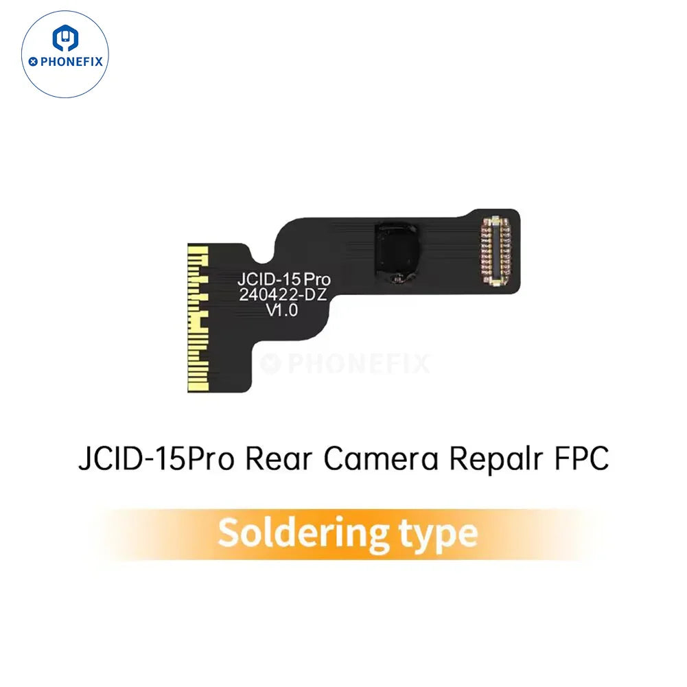 PHONEFIX JCID iPhone XR to Pro Max face ID repair FPC camera cable, close-up view of the repair tool component.