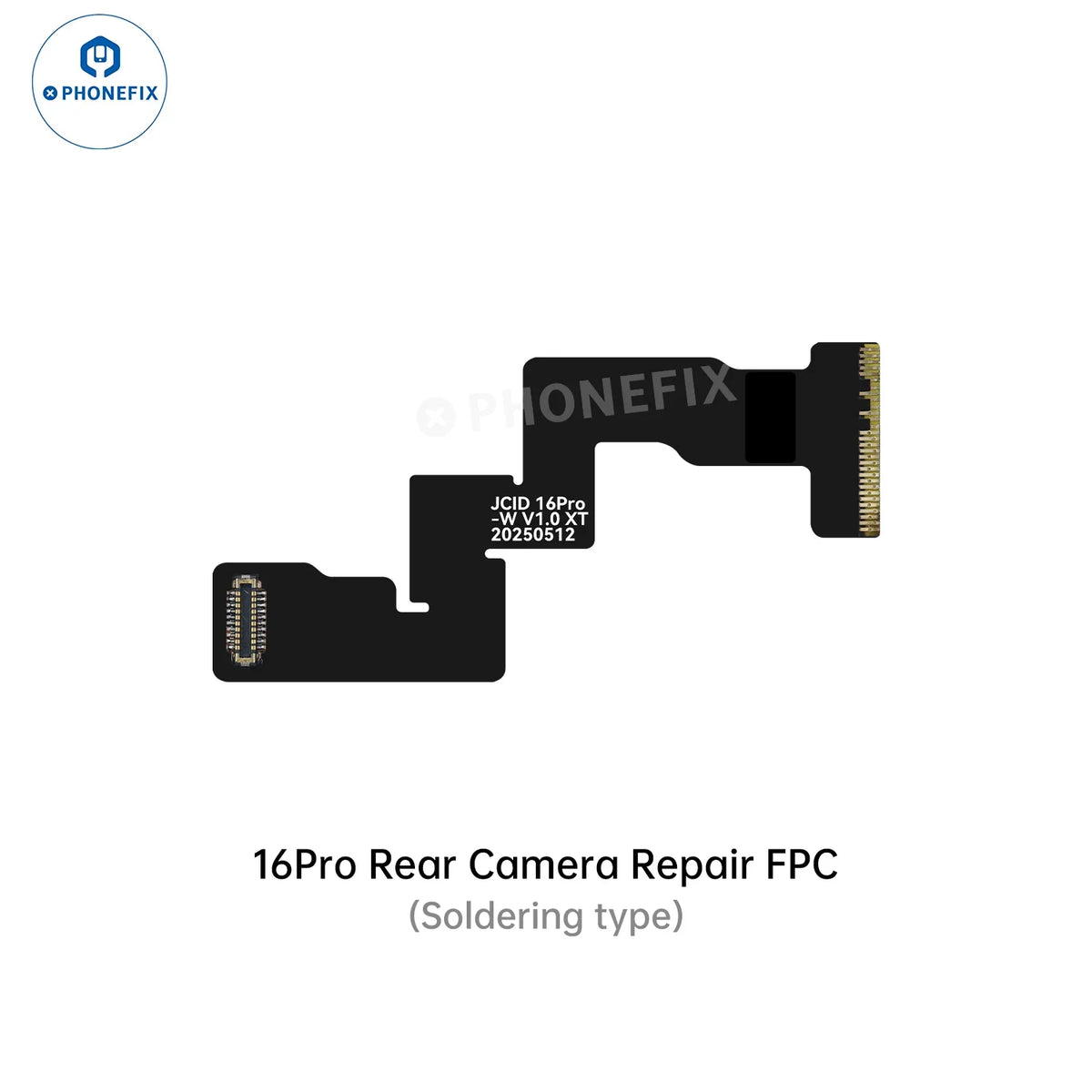 PHONEFIX JCID iPhone XR to Pro Max face ID repair tool with rear camera FPC cable for iPhone camera repair.
