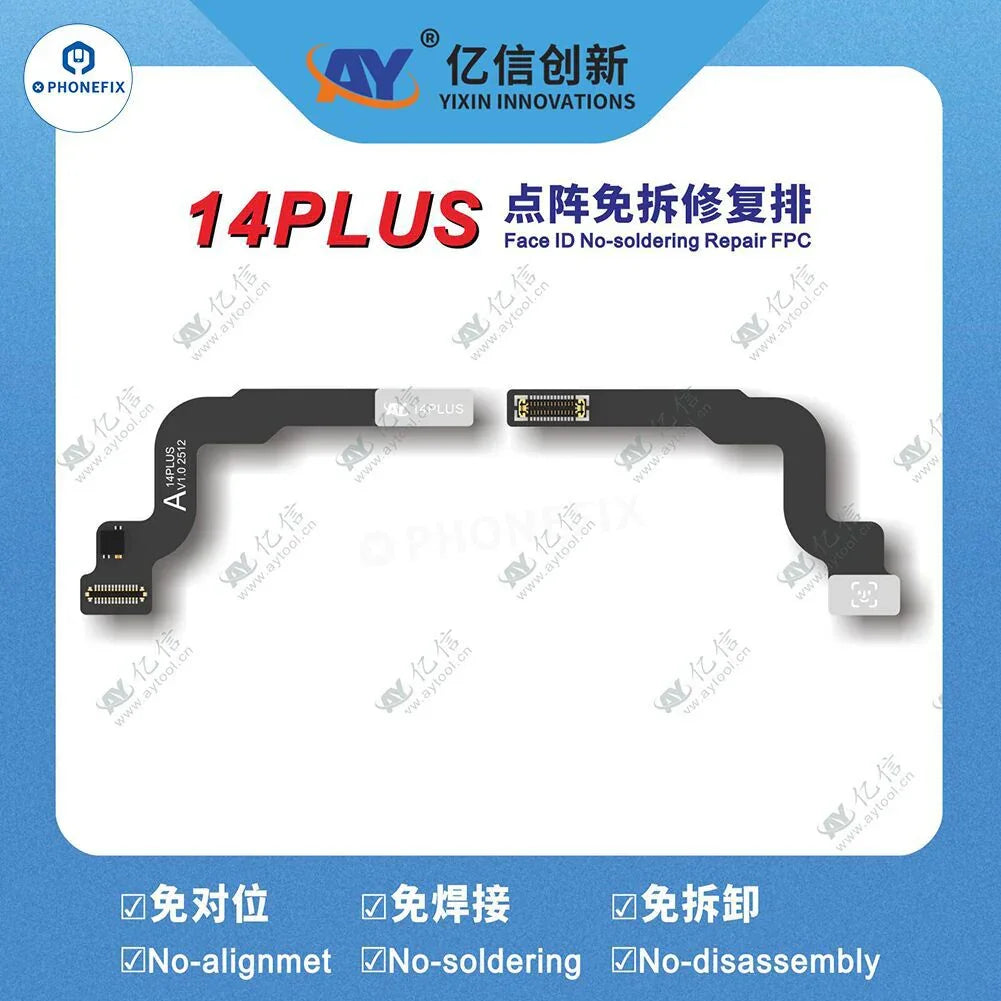 PHONEFIX A108 Programador, herramienta de reparación Face ID con cable de reparación Face ID Tag-on para iPhone 13-16 Pro Max, utilizado para reparaciones de reconocimiento facial de iPhone.