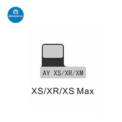 A108 BOX multi-function repair programmer for iPhone 8-16 Pro Max, Face ID repair tool by PHONEFIX, shown with device and tools.