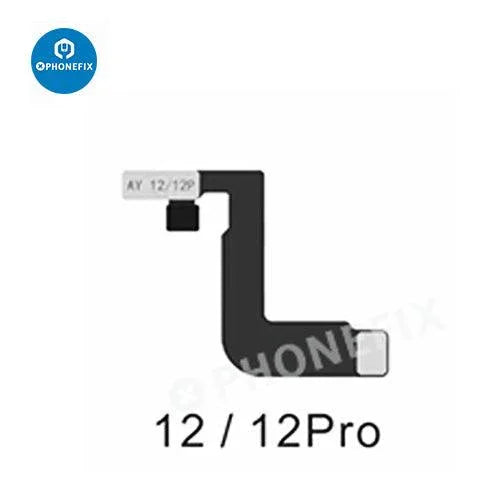 A108 BOX multi-function repair programmer for iPhone 8 to 16 Pro Max, Face ID repair tool by PHONEFIX, shown with device components.