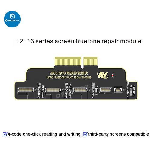 PHONEFIX A108 BOX Multi-function Repair Programmer for iPhone 8-16 Pro Max Face ID Repair Tool, shown with device components.