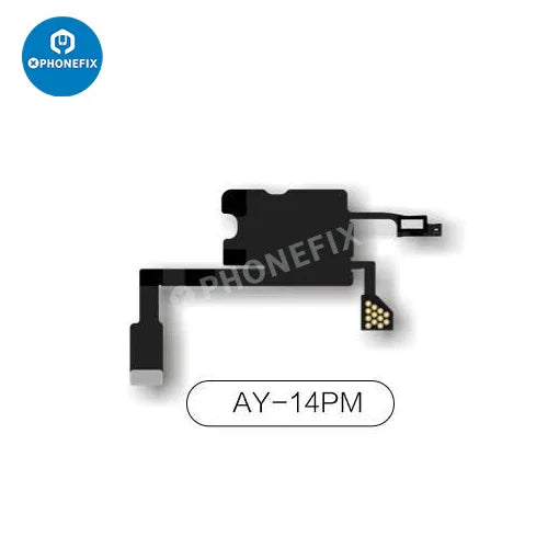 PhoneFix AY A108 earpiece FPC cable repair tool for iPhone True Tone Face ID, showing the small, precise repair component.