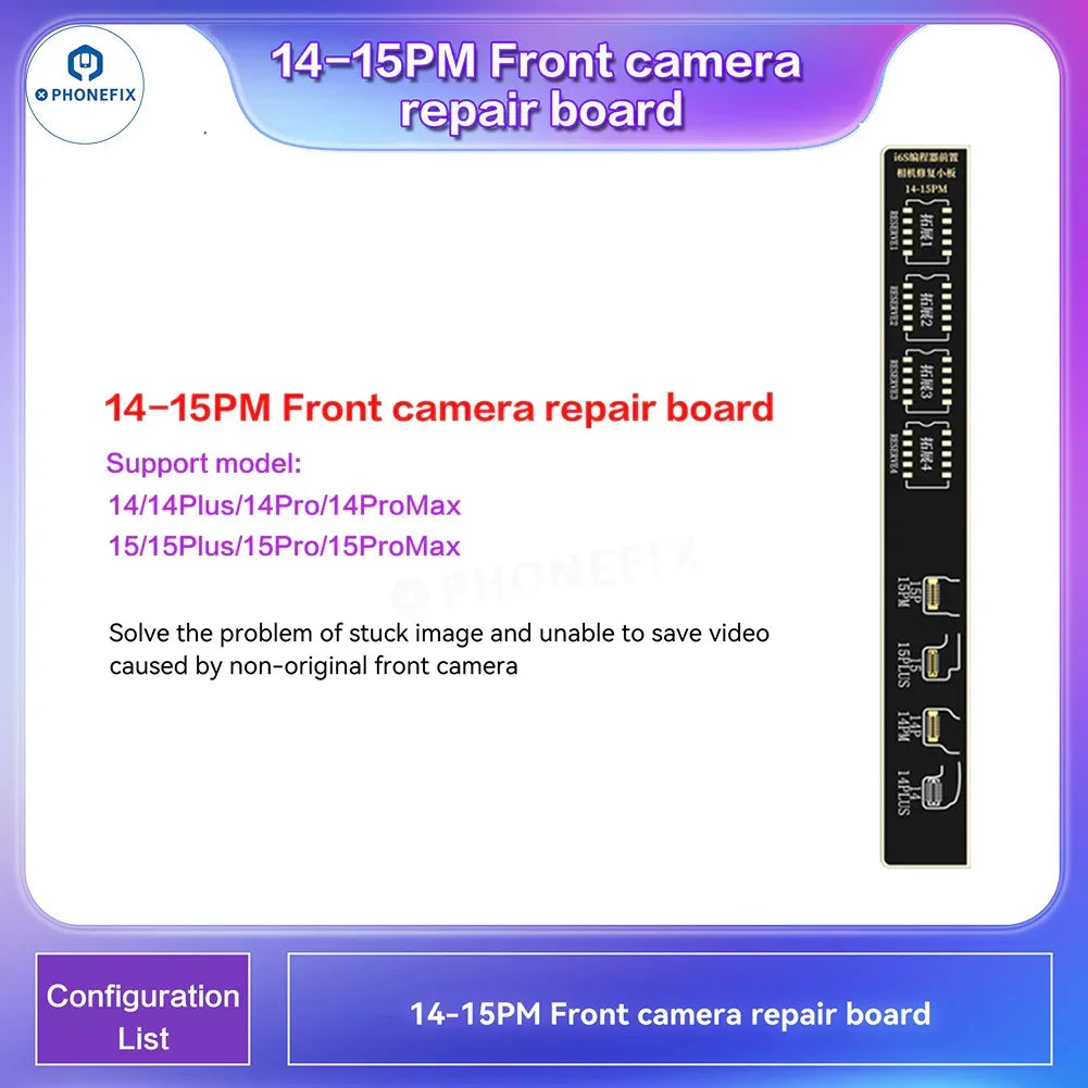 i2C i6S A8S phone programmer by PHONEFIX used for iPhone screen True Tone and Face ID repairs, shown on a workspace.