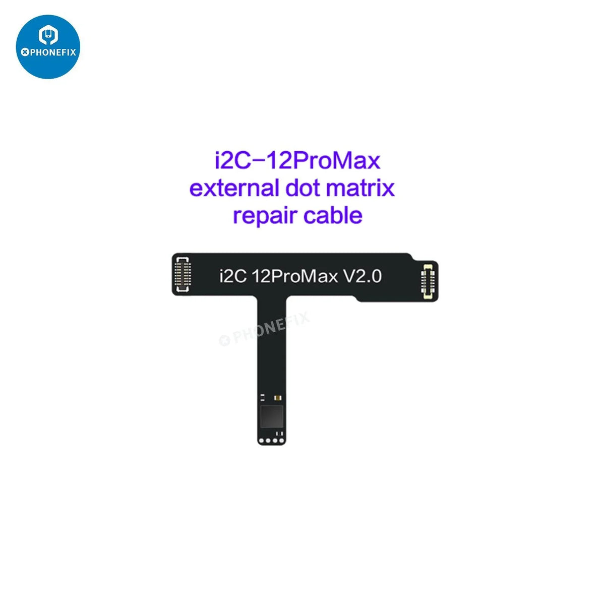 iPhone Face ID repair tool by PHONEFIX with i2C dot matrix repair cable for fixing Face ID without soldering.