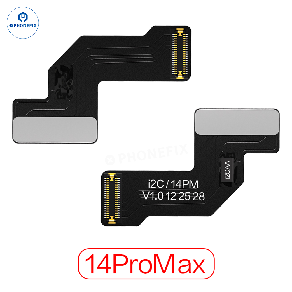PHONEFIX i2C Dot Matrix Face ID Repair Cable for iPhone, repair tool for Face ID without soldering, shown on white background.