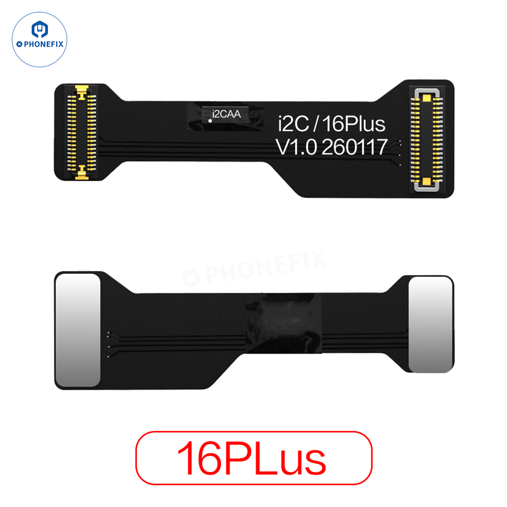 PHONEFIX i2C Dot Matrix Face ID Repair Cable for iPhone, repair tool for fixing Face ID without soldering, close-up view.
