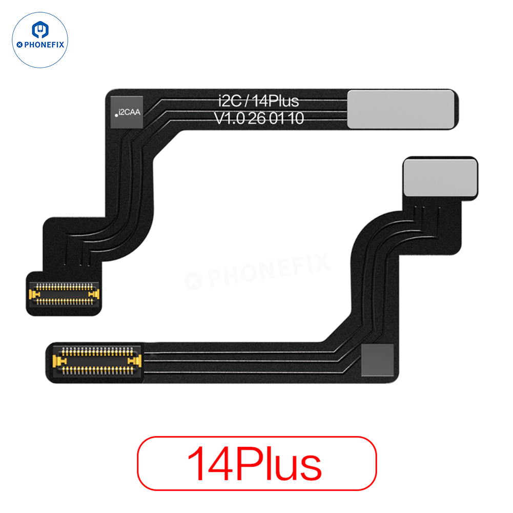 PHONEFIX i2C Dot Matrix Face ID Repair Cable for iPhone 14 Plus, repair tool for fixing Face ID without soldering.