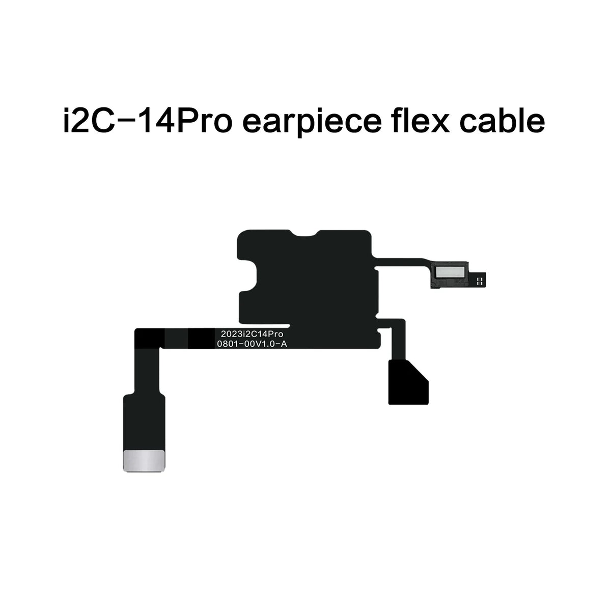 i2C Earpiece Sensor Flex Cable for iPhone 8-15 Pro Max, Face ID repair tool, PHONEFIX brand, with connectors and flexible cable visible