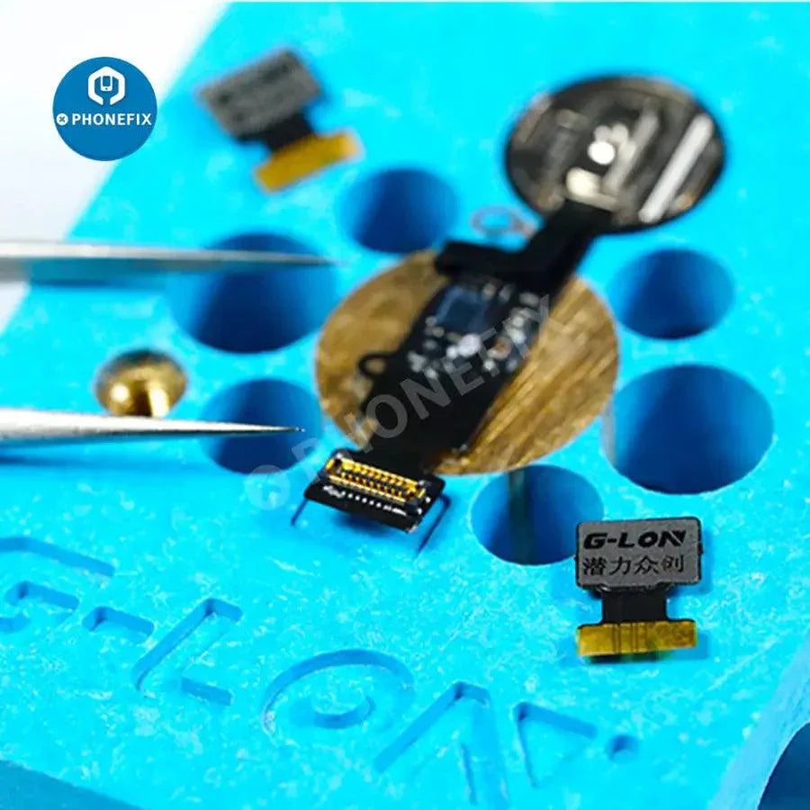 PHONEFIX Face ID repair tool with flexible cable for iPhone Touch ID and fingerprint sensor repair, compatible with iMesa devices.