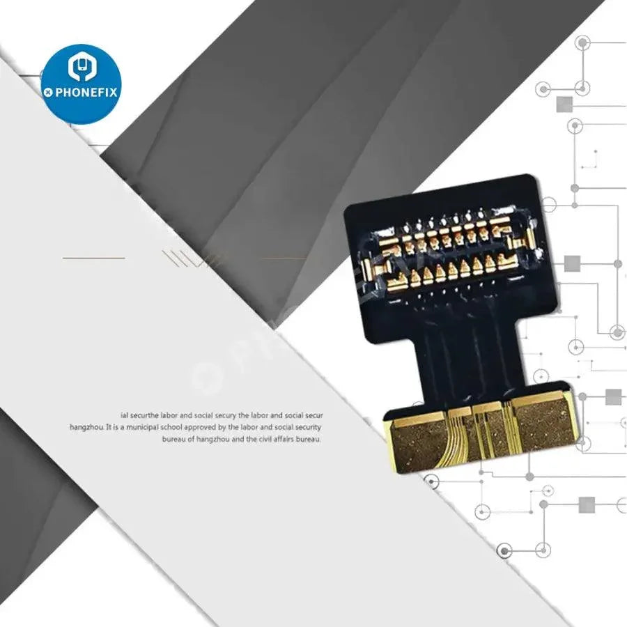 PHONEFIX Face ID repair tool with Flex cable for iPhone Touch ID and fingerprint sensor repair, compatible with iMesa devices.
