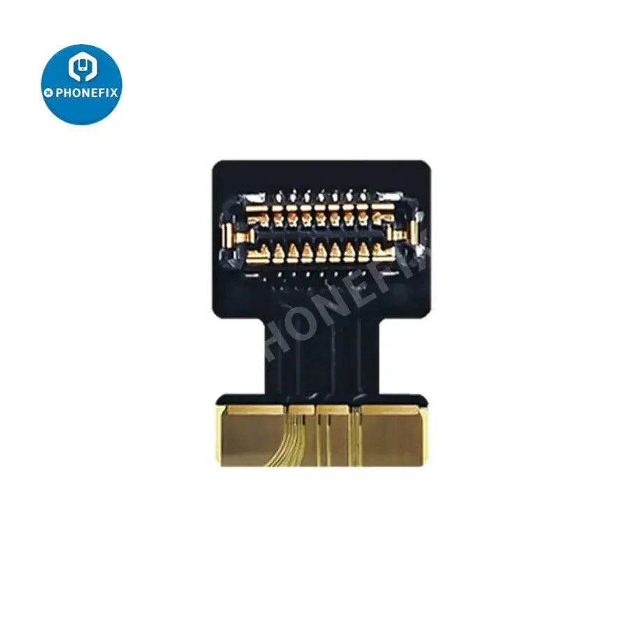 PhoneFix Face ID repair tool with iPhone Touch ID repair flex cable for fingerprint sensor replacement and repair.