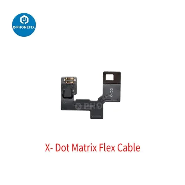 i2C V8i 3rd Gen Dot Projector Flex Cable for iPhone Face ID repair, showing the small flexible connector and circuitry.