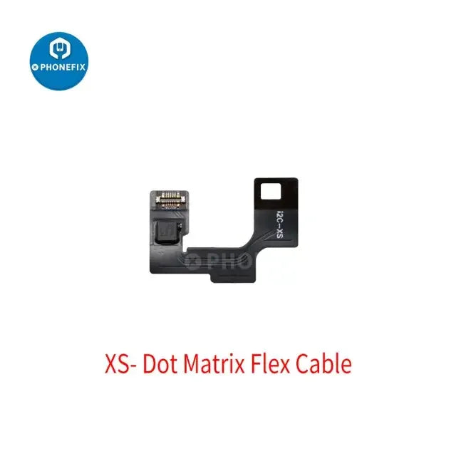 i2C V8i 3rd Gen Dot Projector Flex Cable for iPhone Face ID repair, showing the flexible connector and small electronic components