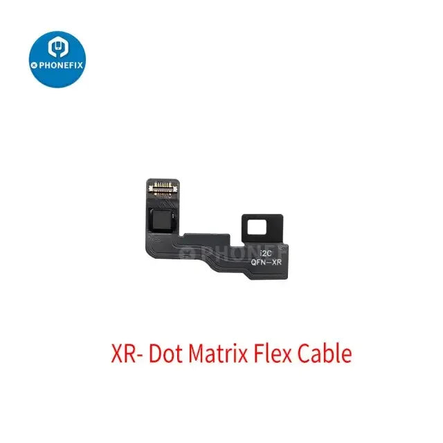 i2C V8i 3rd Gen Dot Projector Flex Cable for iPhone Face ID repair, shown with connector and flexible cable on white background.