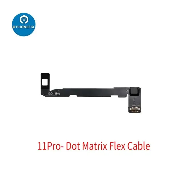 i2C V8i 3rd Gen Dot Projector Flex Cable for iPhone Face ID repair, showing the small flexible connector and projector component.
