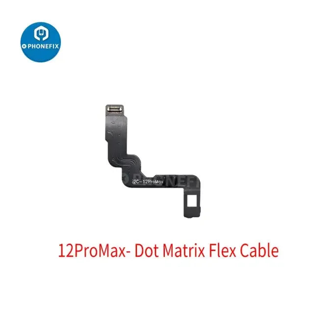 i2C V8i 3rd Gen Dot Projector Flex Cable for iPhone Face ID repair, shows the flexible connector and small electronic components.
