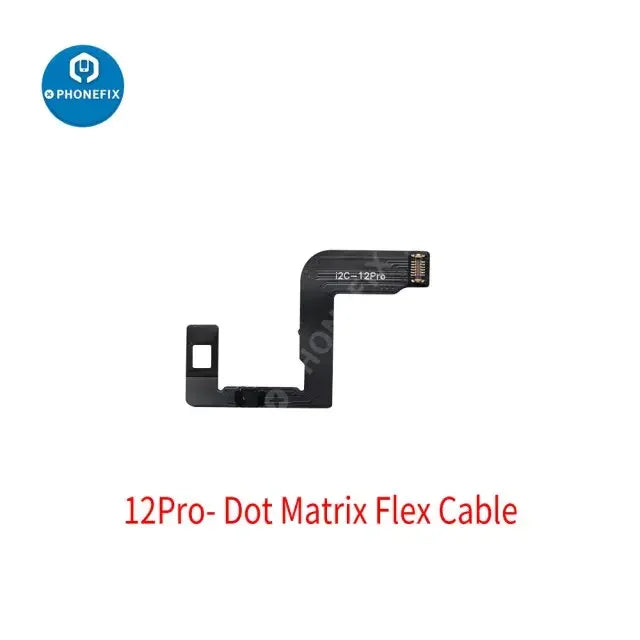 i2C V8i 3rd Gen Dot Projector Flex Cable for iPhone Face ID repair, showing flexible cable with connectors for Face ID component.