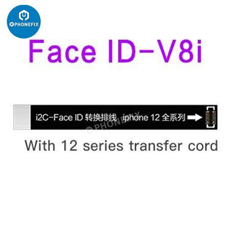 i2C V8i 3rd Gen Dot Projector Flex Cable for iPhone Face ID repair, showing the small connector and flex cable on a white background