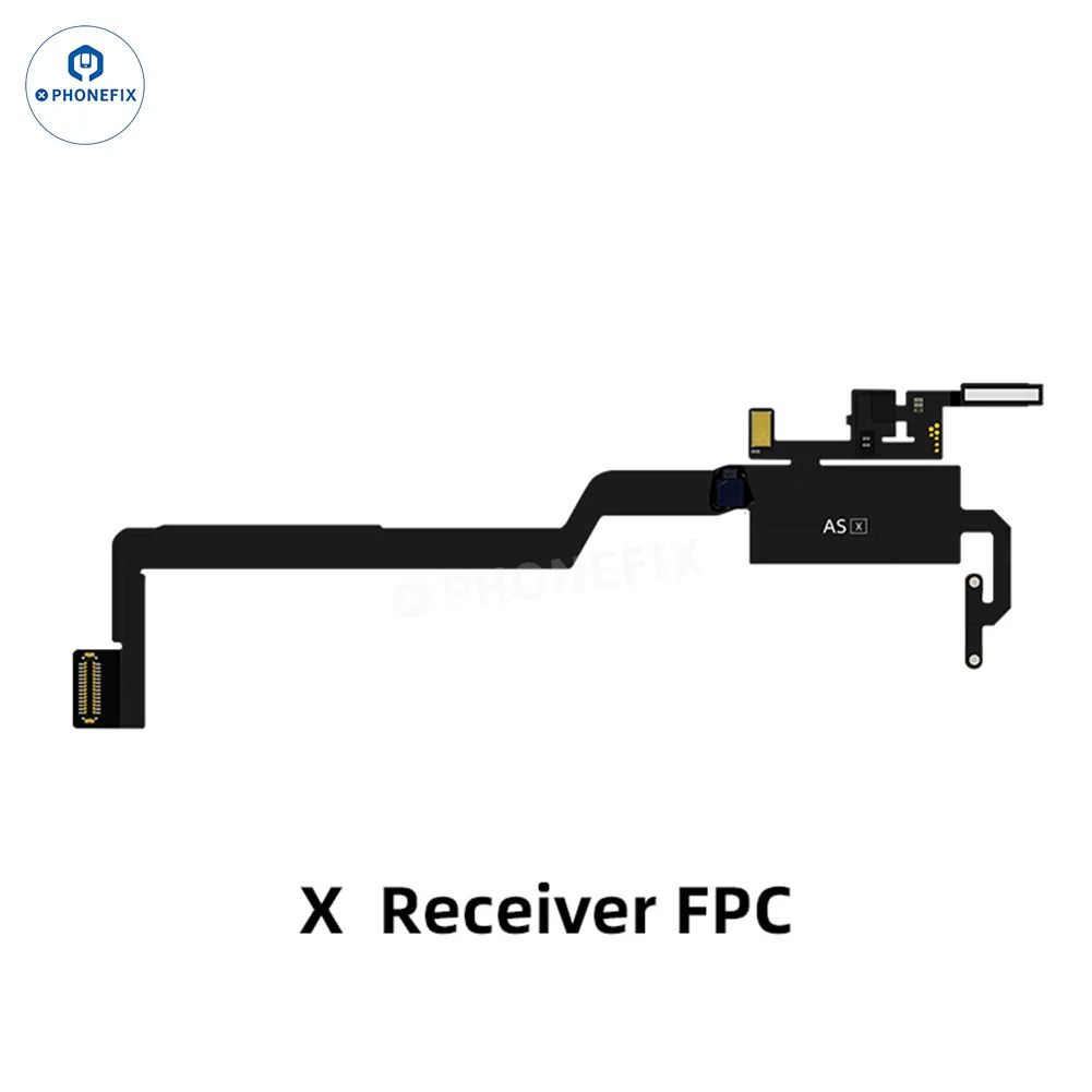 Aweshine FC01 Earpiece Speaker FPC Cable for iPhone Face ID repair, showing the small connector and cable for repair replacement.