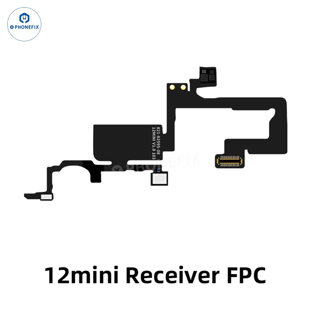 Aweshine FC01 Earpiece Speaker FPC Cable for iPhone Face ID repair, showing connector and cable details for iPhone repair.
