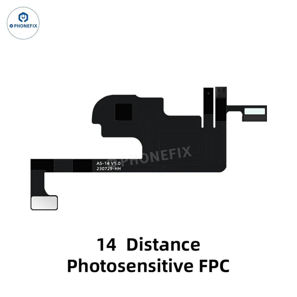 Aweshine FC01 earpiece speaker FPC cable for iPhone Face ID repair, showing the connector and cable for repair technicians.
