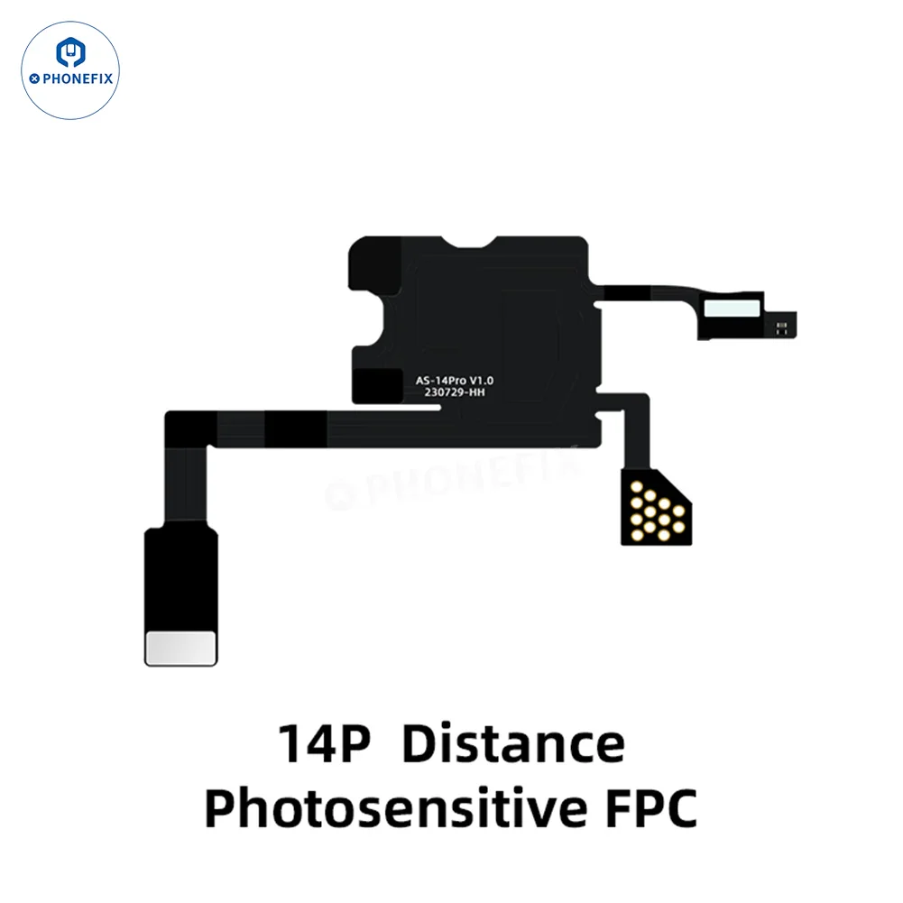 Aweshine FC01 Earpiece Speaker FPC Cable for iPhone Face ID repair, showing the delicate connector and cable for repair work.