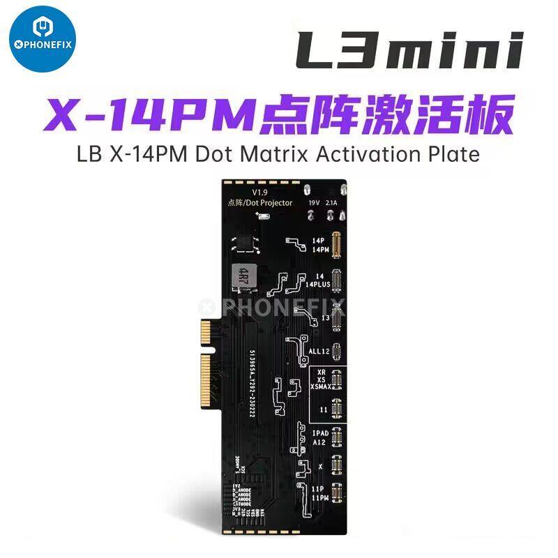 PHONEFIX Luban L3 Mini Programmer for iPhone Face ID, Battery, and LCD repair, compact 2-in-1 Face ID repair tool.