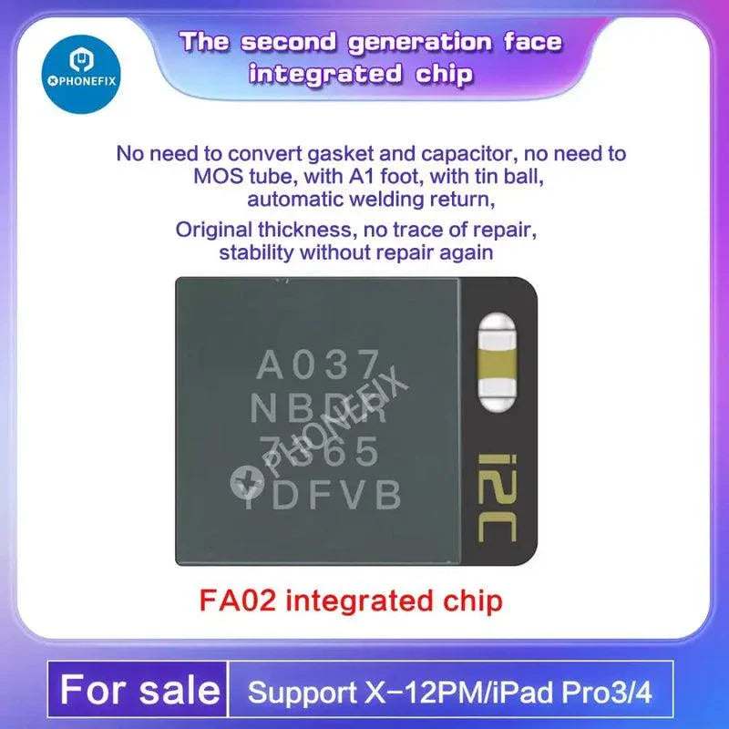i2C Dot Matrix Face ID Repair Instrument for iPhone X to 15 Pro Max, used for iPhone Face ID repair by PHONEFIX.