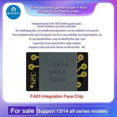i2C Dot Matrix Face ID Repair Instrument for iPhone X to 15 Pro Max by PHONEFIX, used for repairing Face ID components.
