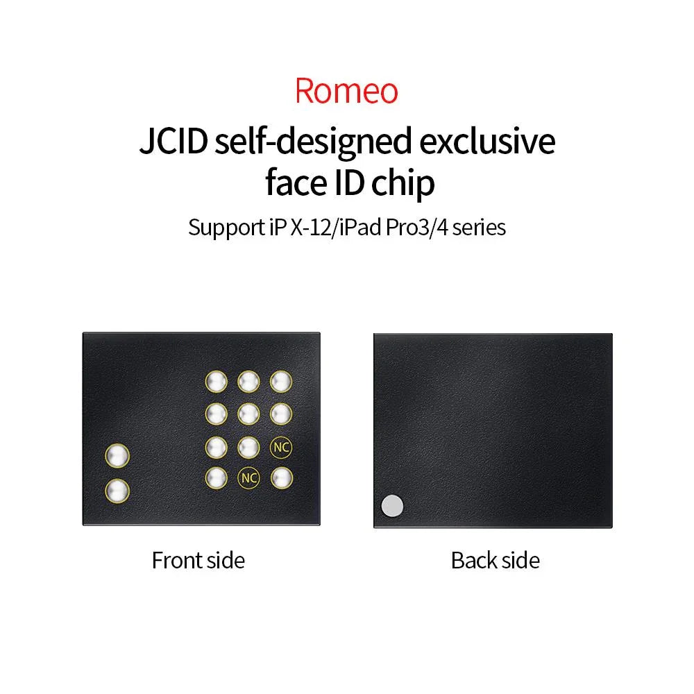 JC Dot Projector Chip for iPhone X-15 Pro Max, universal integrated IC used in Face ID repair, by PHONEFIX.