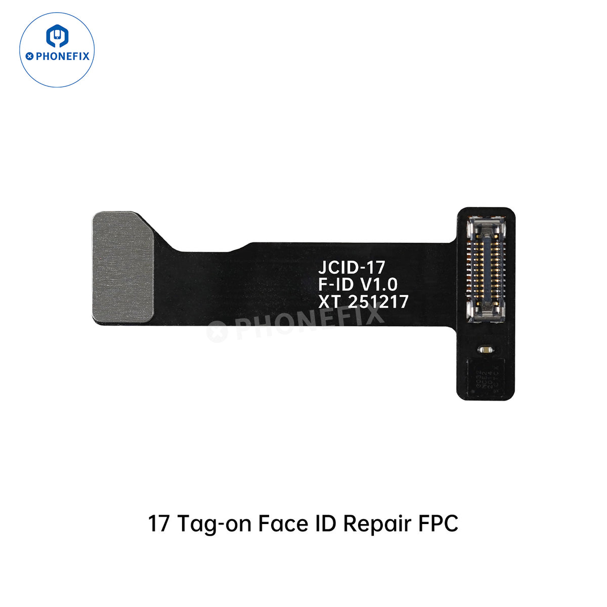 PHONEFIX JCID Non-removal FPC Flex Repair tool for iPhone Face ID repair, showing the precision tool with flexible cable in the image.