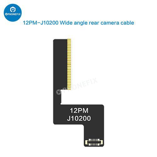 PhoneFix i2C Wide Angle Telephoto Rear Camera Cable for iPhone X-12 Pro Max Face ID repair tool, showing the cable and connectors.