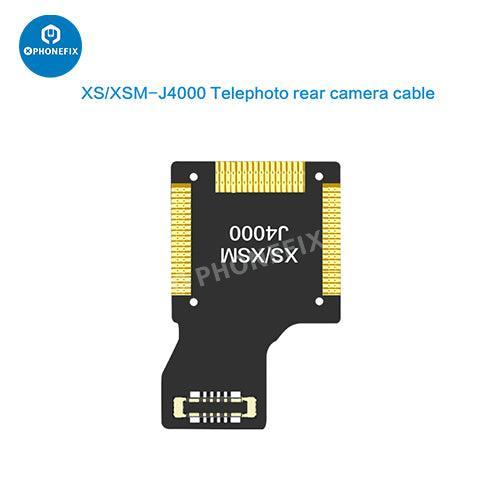 i2C Wide Angle Telephoto Rear Camera Cable for iPhone X-12 Pro Max, Face ID repair tool by PHONEFIX, showing the cable and connector