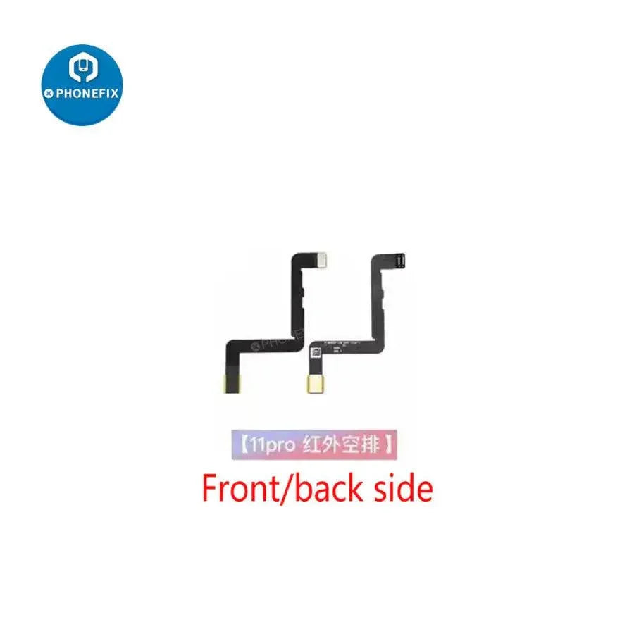 PHONEFIX Infrared Camera Flex Cable for iPhone X, XS, XS Max, 11, 11 Pro, 11 Pro Max Face ID repair tool showing the flexible cable
