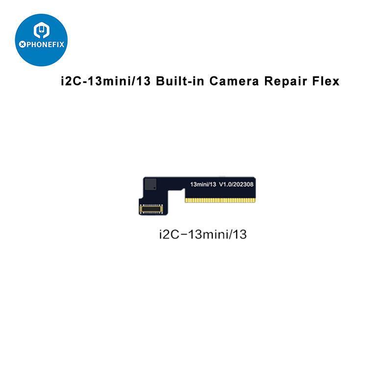 i2C A8S Rear Camera Flex Cable for iPhone 11 to 14 Pro Max, used for Face ID repair and camera replacement.