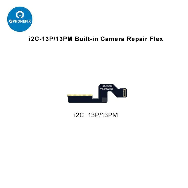 i2C A8S rear camera flex cable for iPhone 11 to 14 Pro Max, used in Face ID repair, by PHONEFIX.