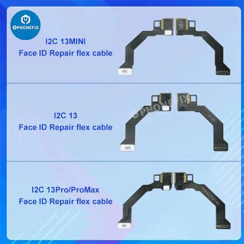 I2C A8S Face ID dot matrix flex cable for iPhone X to 13 Pro Max, used as a Face ID test tool, by PHONEFIX.