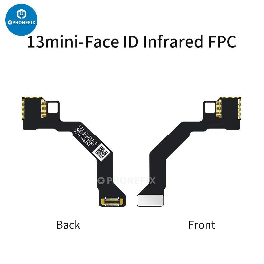 PHONEFIX Aixun Infrared FPC Flex Cable for iPhone X-13 Pro Max Face ID test tool, used for Face ID repair and testing.