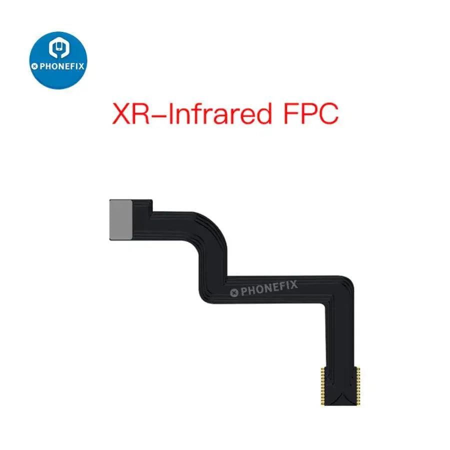 Aixun Infrared FPC Flex Cable for iPhone X-13 Pro Max Face ID repair, shown with connector and flexible cable design.
