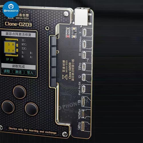 PHONEFIX Clone DZ03 Face ID test tool for iPhone X to 15 Pro Max, dot matrix repair instrument for Face ID calibration.